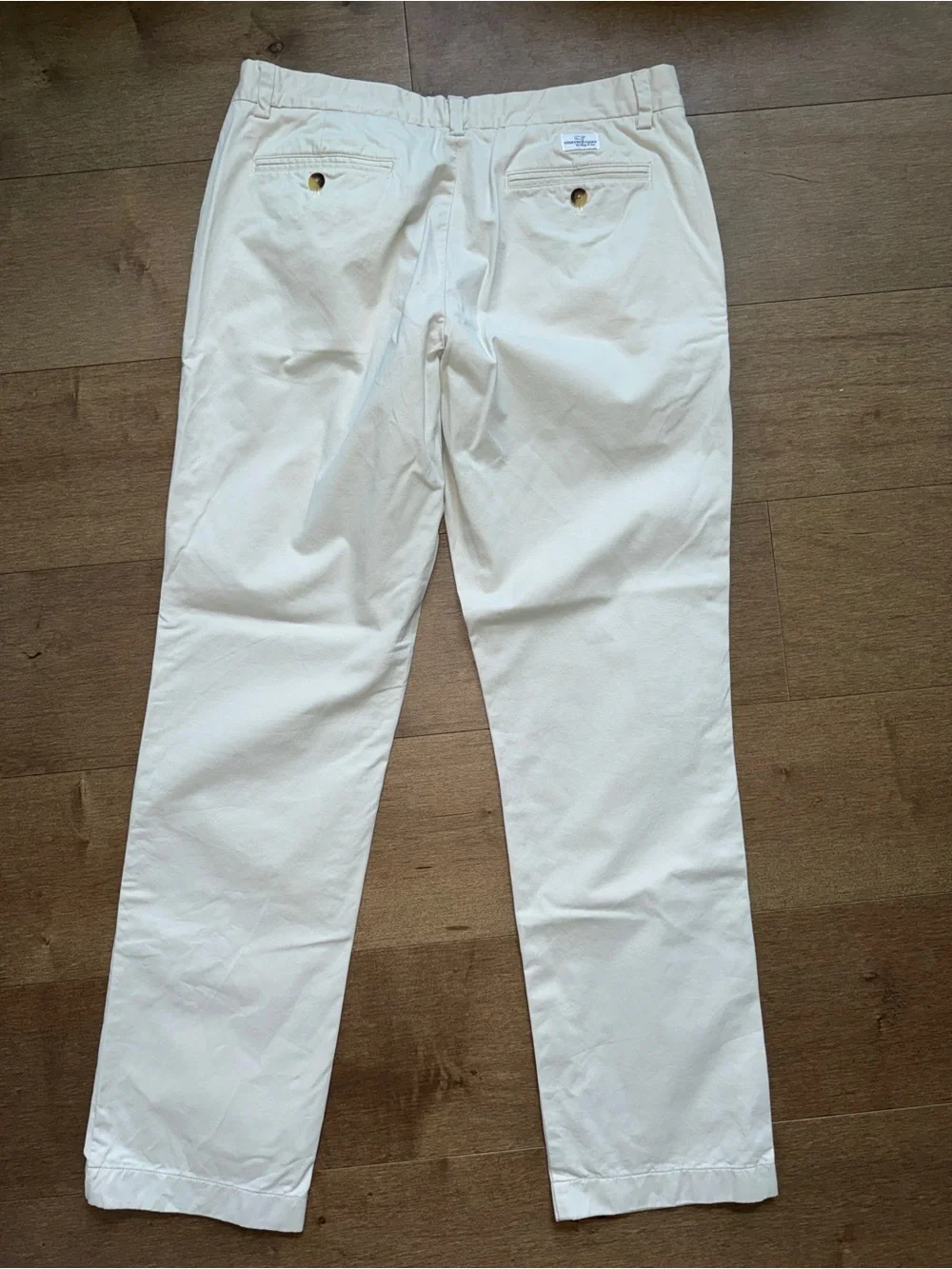 Men's Vineyard Vines Breaker Pant Off White Casual Chinos 34/32 Lightly Worn